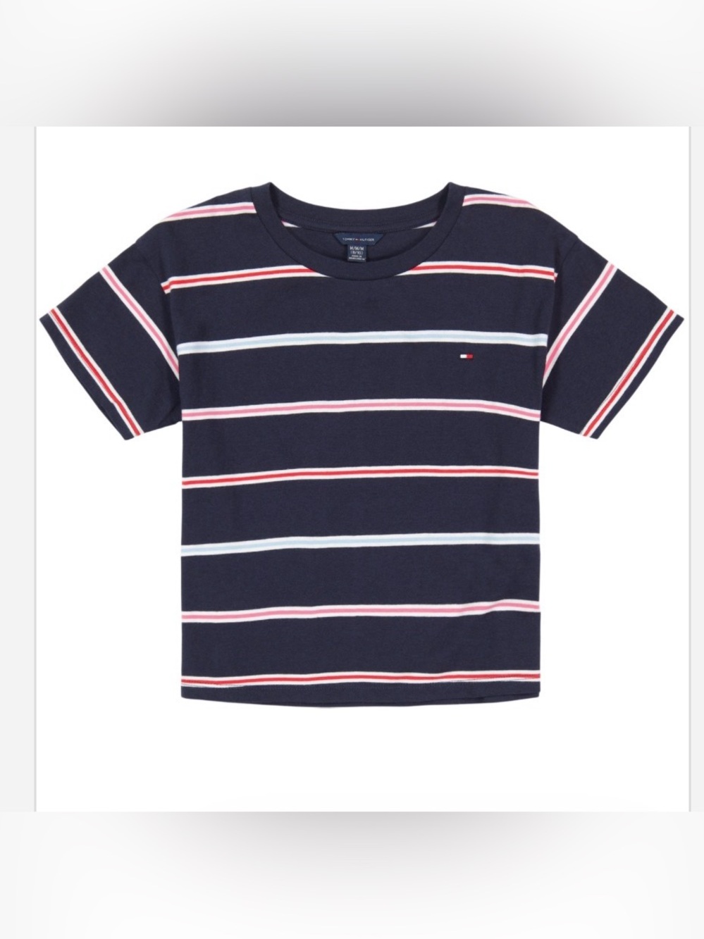 New Tommy Hilfiger Big Girls Short Sleeve T-shirt Size 7